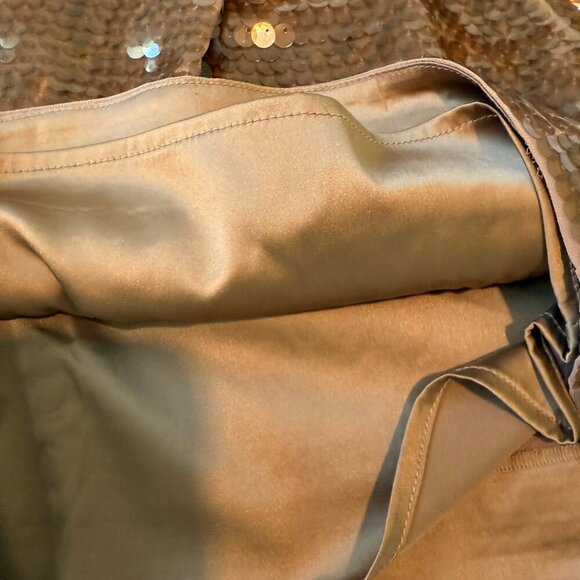Susana Monaco Sheer Sequin Short Brown Size Medium - Picture 9 of 9